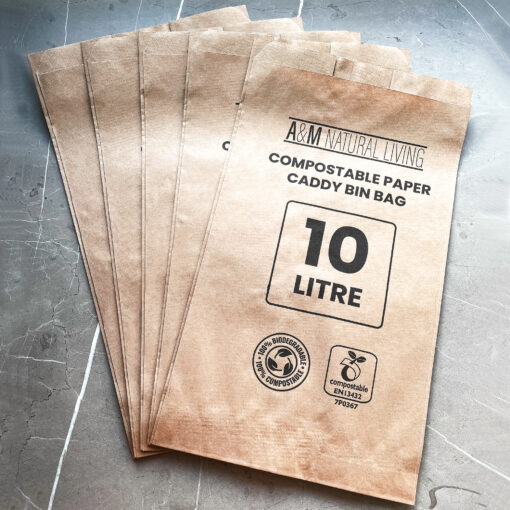 Compostable Paper Food Waste Bags Food Waste A M Natural Living