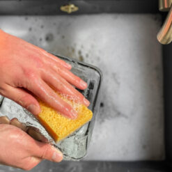 A&M Natural Living Eco Washing Up Dish Sponges Washing - Yellow