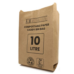A&M Natural Living Eco Paper Compostable Biodegradable Caddy Bin Bags
