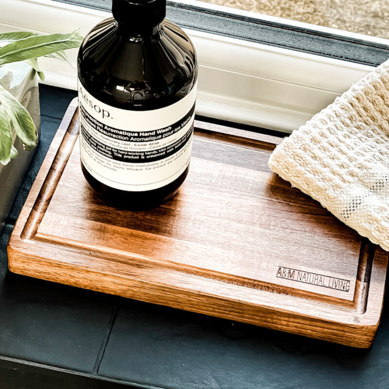 A&M Natural Living Wooden Chopping Board Set - Small Soap