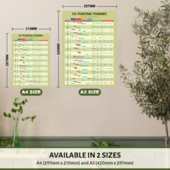 Garden Planner Grow Your Own Vegetables Calander Posters 4